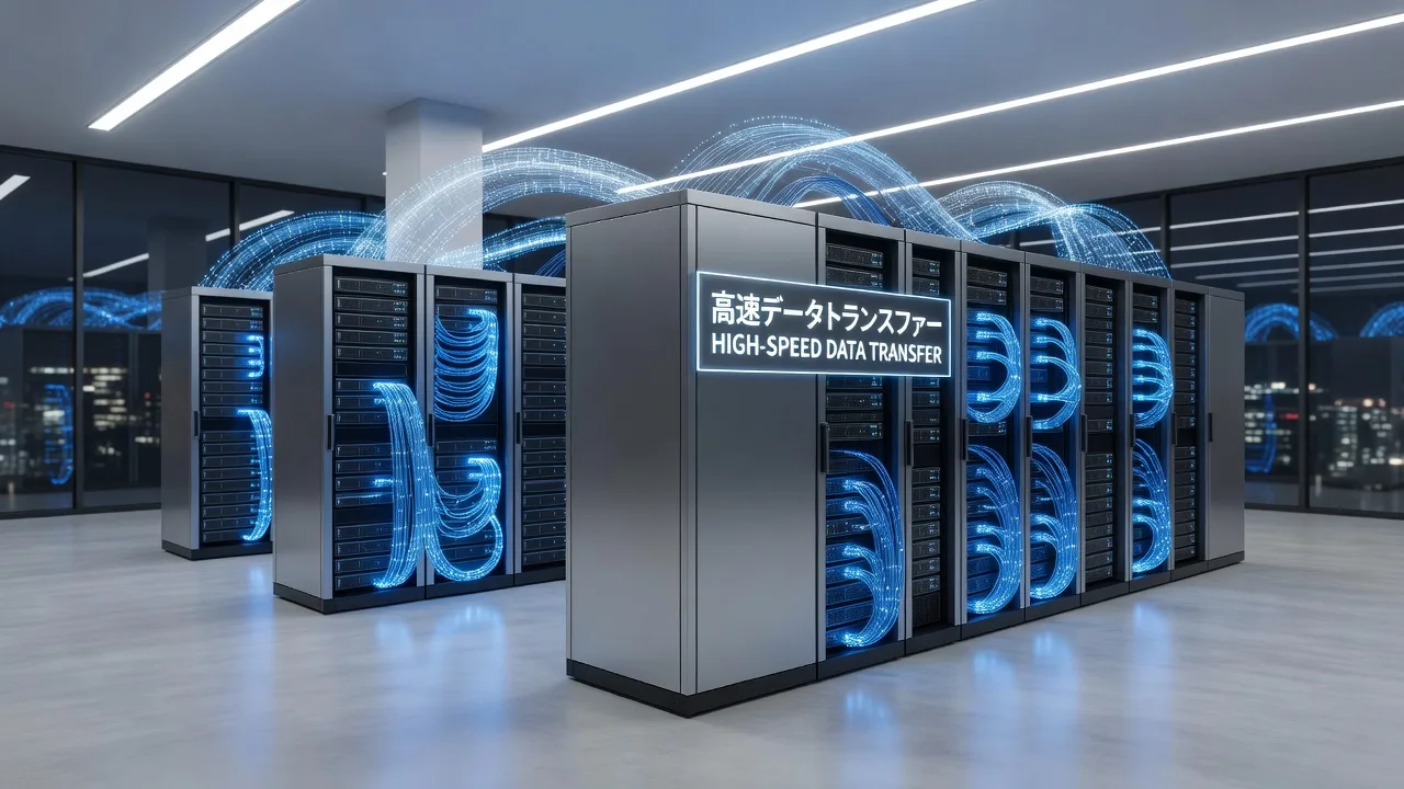 光ファイバーによるクラウド接続イメージ